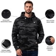 thumbnail image 4 of BILLIONHATS 12 Pack Wholesale Black Hoodie Sweatshirts, Mens Heavyweight Fleece Lined Pullover Hoodies, Bulk Adult Sweatshirts (Large), 4 of 7