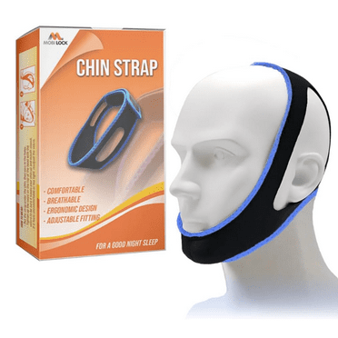 Anti Snore Chin Strap for Women & Men - Double-Support Chin Straps for Sleeping - Adjustable via Hook & Loop Closure - Skin-Friendly, with Holes for Aeration - Snoring Prevention Device by Mobi Lock