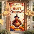 thumbnail image 6 of Thanksgiving Party Decorations Door Cover, Happy Thanksgiving Front Door Banner Fall Harvest Turkey Themed Porch Sign Hanging Backdrop for Indoor Outdoor Party Supplies 71x35 Inch, 6 of 6