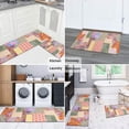 thumbnail image 5 of Pioneer Flower Floral Print Pattern Kitchen Rugs Sets Of 2,Anti Fatigue Kitchen Mat Rugs Non Slip Washable,Decorative Kitchen Floor Mats for Kitchen,Sink,Laundry,17"x30"+17"x47", 5 of 7