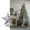 SL.Silver, variant on Metallic Beaded Christmas Tree Topper, 6 Inch 3D Five-Pointed Star with Glitter Finish - Rustproof Metal & Plastic Holiday Decor Rose Gold