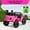 Pink, variant on Rugerasy Powered Ride-Ons,12V Electric Ride-On Truck - Remote Control Car with Spring Suspension, LED Lights, Music & 3 Speed,Ride Toy with Parent Remote Control (Ages 3+),White
