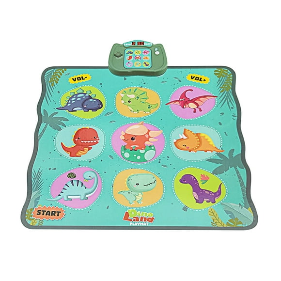 TopLLC Educational Toddler Toys Interactive Kids Toys Children's Pedal Game Dinosaur Dancing Blanket Parent-child Interactive Smart Toy Electronic Organ Music Blanket Baby Toys for Age 3+