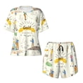 thumbnail image 4 of Lsque Golf Icons And Golfer Women's Short-Sleeved Pajama Set - 2 Piece Soft and Lightweight Sleepwear Set-3X-Large, 4 of 9