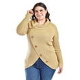 thumbnail image 1 of Suéter envolvente Roman Fashion Talla Extra 100 Cafe, 1 of 6