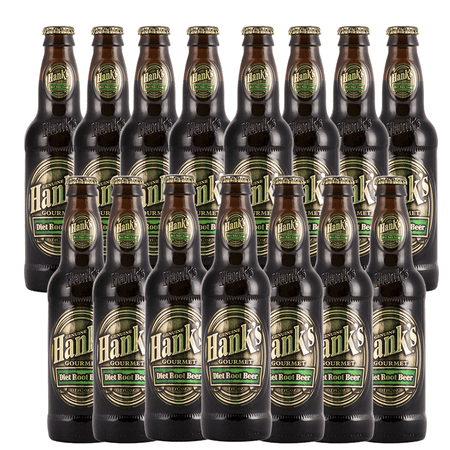 Hank's Genuine Gourmet Diet Root Beer, 12 fl oz Bottles – Premium Craft Soda with Rich, Creamy Flavor. - Zero Calories, Zero Carbs, Pack of 15