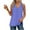 Blue, variant on Tank Tops for Women under $5 Stripe V-neck Sleeveless Loose Casual Side Slit Casual Top Pink S