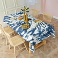 thumbnail image 3 of Colorful Tie Dye Pattern Rectangle Tablecloth 60"x120",Waterproof Polyester Rectangle Table Cloth, Wipeable Spillproof Polyester Tablecloth for Dining, Camping, Indoor and Outdoor, 3 of 6