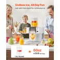 thumbnail image 4 of VEVOR Snowflake Ice Machine, 88LBS/24H Snowflake Ice Maker, Ice-Shaver Machine with Stainless Steel Blade, Electric Snow Cone Maker with 0.48 Gal Tank, 90S Fast Pre-Cooling, for Home & Small Gatherin, 4 of 9