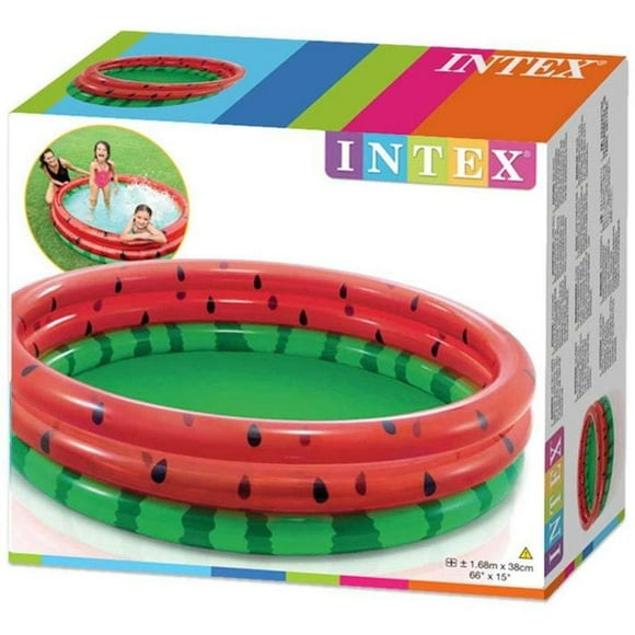Piscine gonflable 66 pouces X 15 pouces Melon d'eau