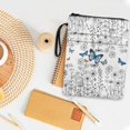 thumbnail image 4 of HELLHERO Polyester Book Sleeve Protector Pouch for Mother Classic for Textbooks Pocket, 8.66 x 11.42 Meadow Butterflies, 4 of 8
