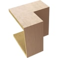 thumbnail image 6 of 12"W x 12"D x 12"H Wide Chapel Hill Rough Cedar Woodgrain TimberThane Corbel, Primed Tan, 6 of 6