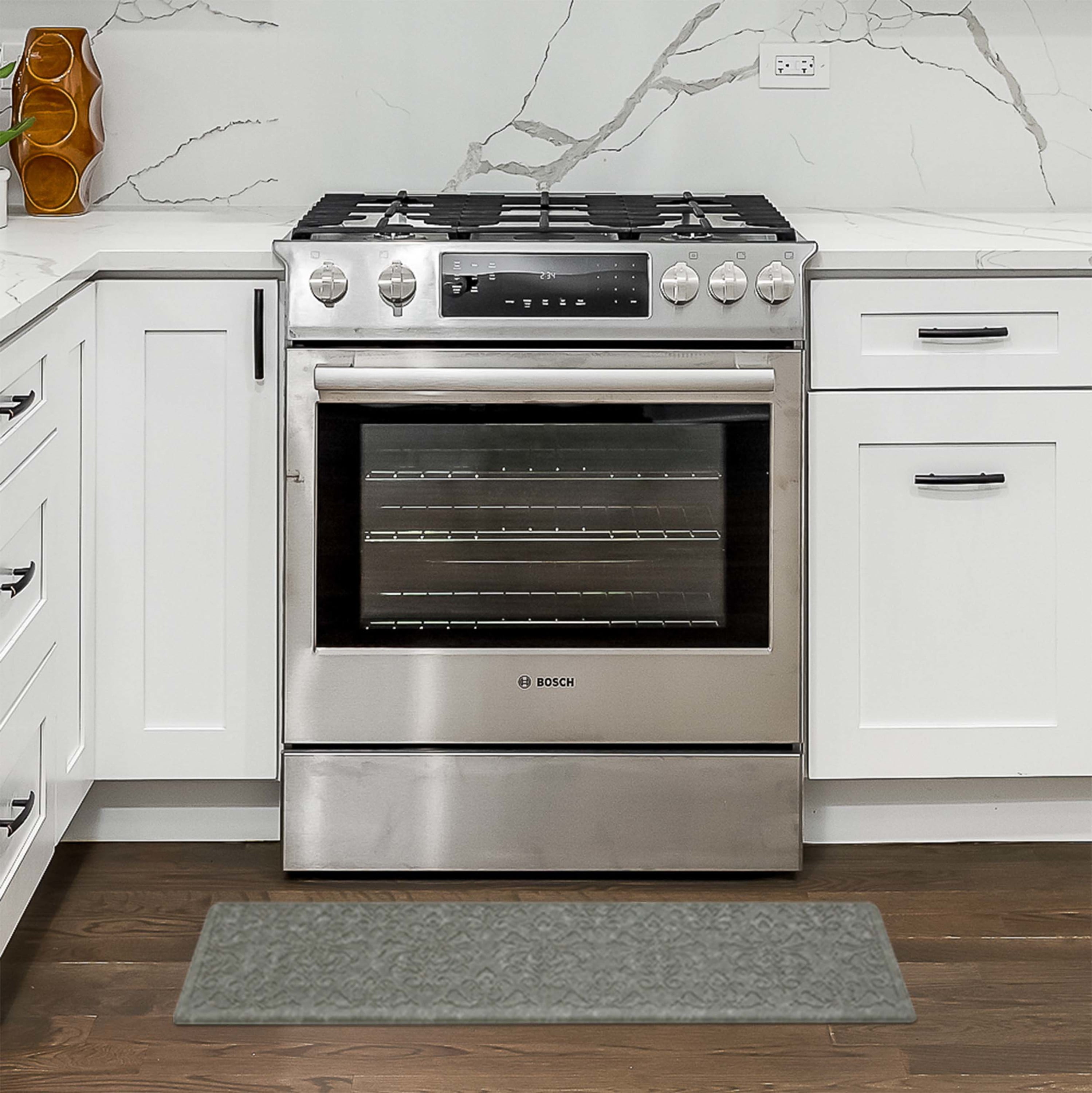 Chef Gear Marni Wellness Kitchen Mat, Gray, 17.5" x 60"