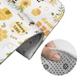 thumbnail image 5 of Honeii Farm Bee Cute Honey Pattern Bathroom Anti-Skid Pad Bathroom Mat Vintage Seamless Pattern Not-Slip Toilet Rug Set, 5 of 6