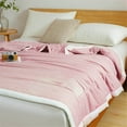 thumbnail image 6 of Clearance!npkgvia Blanket for Summer Comforter for Hot Sleepers Cotton Air Conditioning Quilt Lightweight Summer Cold Thin Blankets for Night Sweats,Pink, 6 of 7