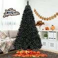 thumbnail image 4 of Costway 8 FT Halloween Tree with 860 Branch Tips Frosted Pine Needles 450 White LED Lights, 4 of 10