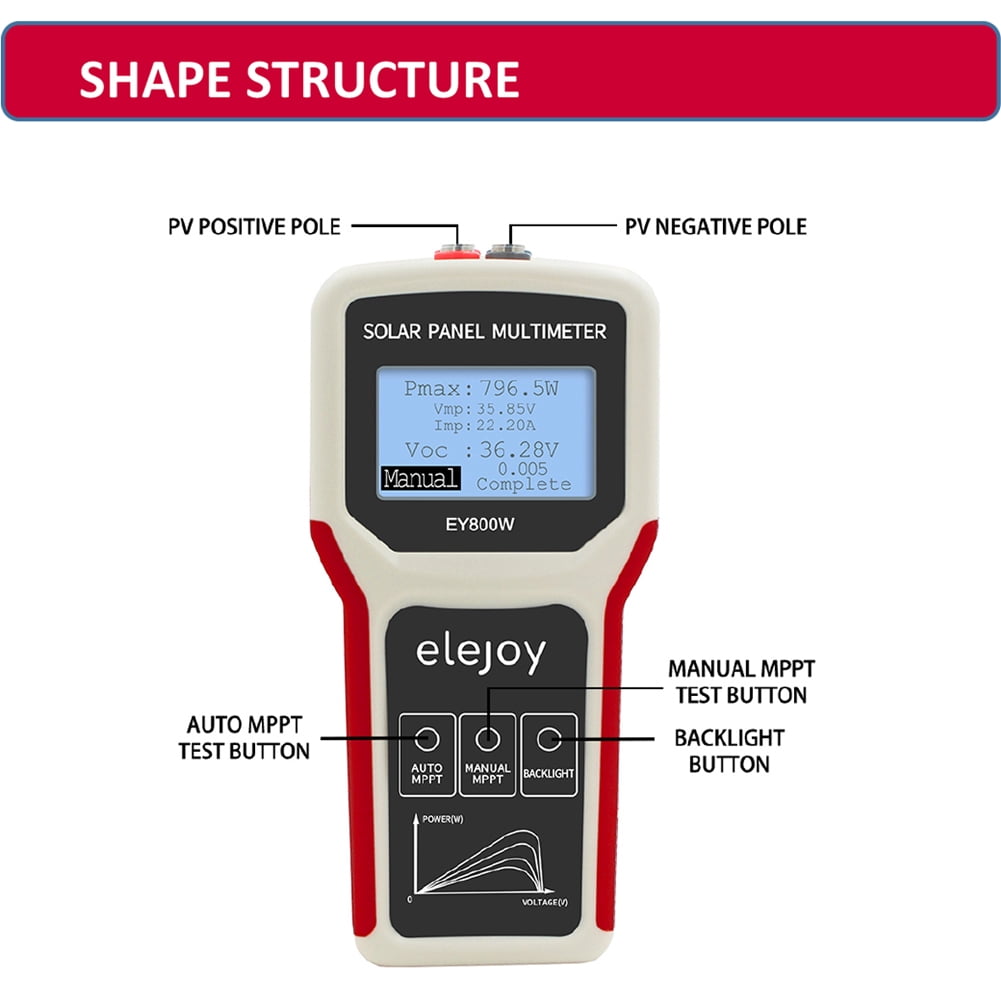 Multimeters,With Lcd Display Portable Handheld Panel Handheld Panel Auto/manual Panel Auto/manual Auto/manual Solar Tester With Lcd Solar Panel Tool Safety Prot Adben Dsfen