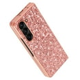 thumbnail image 6 of Compatible with Samsung Galaxy Z Fold 4 Glitter Plating Case, Luxury Bling Sparkly Shiny Cute Case Soft TPU Plating Bumper Raised Camera Shockproof Back Cover Wireless Charging for Women Girl, Blue, 6 of 6