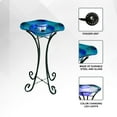 thumbnail image 5 of XBrand 27 in Tall Floor Mist Fountain with 12 Color Changing LED Lights and Inline Control - Blue Glass and Metal Design, Blue Freestanding Mist Fountain, Indoor Mist Fountain, 5 of 14