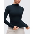 thumbnail image 5 of CRZ YOGA Softembrace Long Sleeve Shirts for Women Casual Going Out Comfort Tops Soft Fitted Layer Tees, 5 of 6