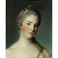 thumbnail image 3 of Jean-Marc Nattier 15x18 Black Modern Framed Museum Art Print Titled - Portrait of Marie-Genevieve Boudrey (2Nd Half of the 18th Century), 3 of 5