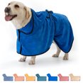 thumbnail image 3 of Albornoz para mascotas de microfibra, temu, toalla de baño absorbente de secado rápido, ropa para perros con garra, 3 of 4