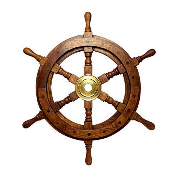 Nagina International 16" Nautical Ship Wheel - Pirate Home Decor