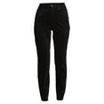 thumbnail image 5 of Time and Tru Women's High Rise Velvet Skinny Jeans, 5 of 5