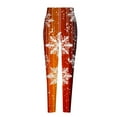 thumbnail image 5 of YOIAVAIOY Holiday Leggings for Women High Waisted Buttery Soft Yoga Pants Christmas Print Casual Workout Tights Red M, 5 of 5