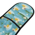 thumbnail image 2 of Dailycode Double Sided Oven Mitt with Loop Heat Resistant Kitchen Long Potholders 7" x 35" Cartoon Ducks Flower Plant, 2 of 6