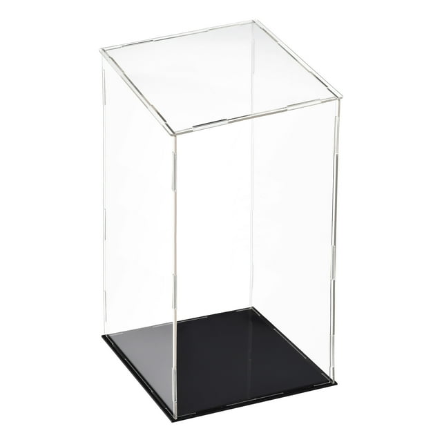 Unique Bargains Acrylic Clear Display Case Box Dustproof Protection Showcase Cube Collectibles Show Box 15x15x30cm