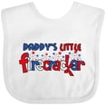 thumbnail image 3 of Inktastic Daddy's Little Firecracker Boys or Girls Baby Bib, 3 of 4