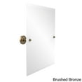 thumbnail image 4 of Frameless Rectangular Tilt Mirror with Beveled Edge in Satin Chrome, 4 of 5
