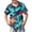#A21-Cyan, variant on Abcomgle Hawaiian Shirt for Boys 5 6 Button Down Short Sleeve Funny Hawaiian Shirt Summer Palm Tree Print Tourist Hawaiian Clothes for Boys,Turquoise,9-10Years
