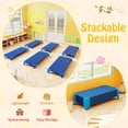 thumbnail image 5 of Costway 6 Pack Stackable Daycare Cots with Easy Lift Corners Heavy-Duty Metal Frame Kids Blue, 5 of 6