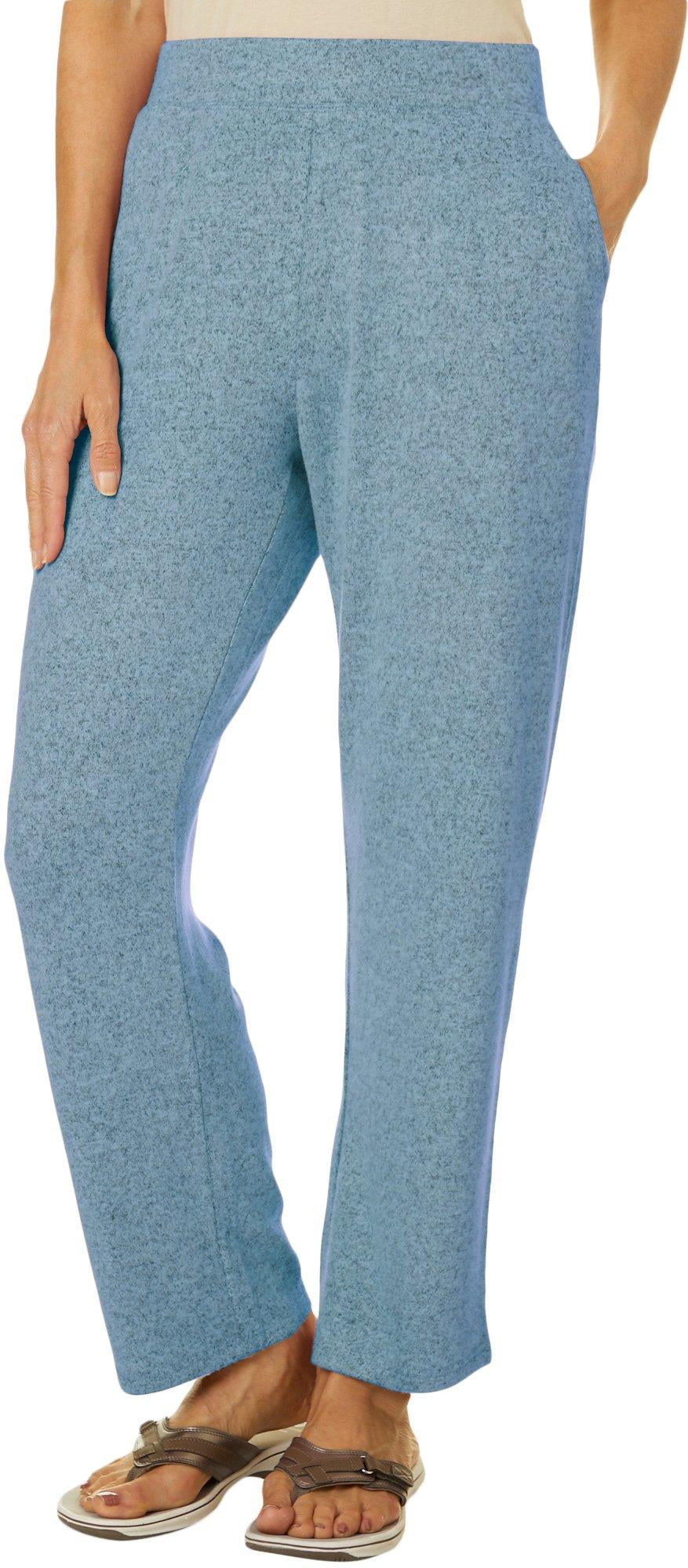 Coral Bay Coral Bay Energy Womens Heathered Solid Cozy Knit Pants