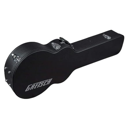 Gretsch G2655T Streamliner Hollowbody Guitar Case - Black - Durable Plywood Construction with Plush Interior & Latches