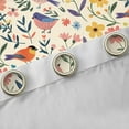 thumbnail image 4 of Castle Fairy Children Teens Adults Chic Floral Flowers Black Out Curtains,Kawaii Colorful Birds Curtains Pack of 2 (42x63 Each),Retro Vintage Aesthetic Bedroom Curtains,Microfiber Bedroom Decor, 4 of 6