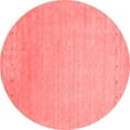 thumbnail image 1 of Ahgly Company Indoor Round Abstract Red Contemporary Area Rugs, 6' Round, 1 of 4