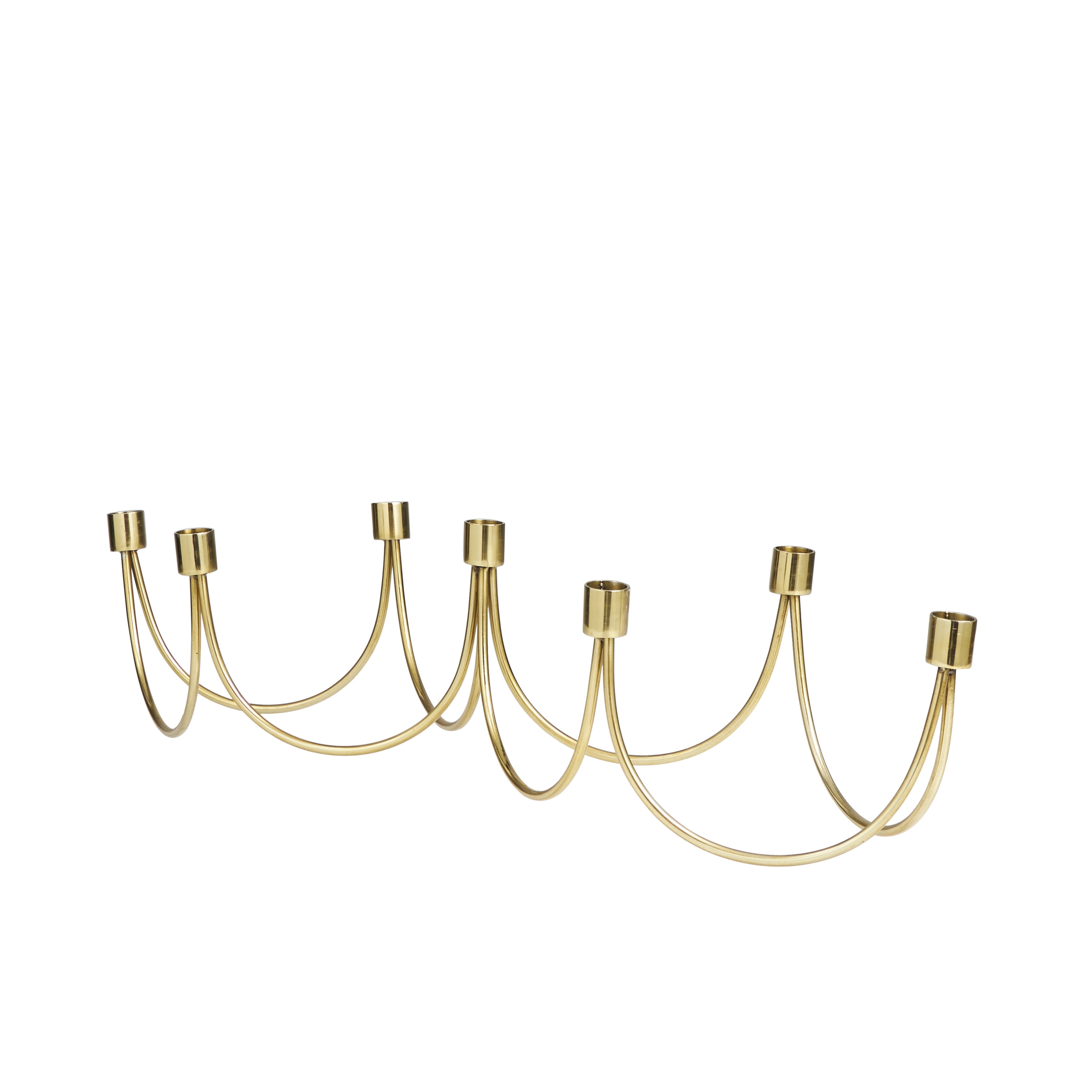 DecMode 7 Holder Gold Stainless Steel Candelabra