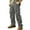 Army Green, variant on Chiccall Mens Cotton Cargo Pants Plus Size Outdoor Hiking Pant Multiple Pockets Baggy Straight Leg Work Pants