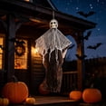 thumbnail image 4 of UALSRZL 30" Hanging Ghosts Witches Halloween Decorations for Outdoor Indoor, Scary Flying Grim Reapers Skeleton for Front Porch Yard Garden Holiday Decor, 4 of 6