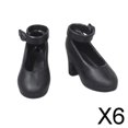 thumbnail image 1 of Zapatos de Tacón Alto para Muñeca BJD 1/6 Baoblaze Paquete de 6, 1 of 7