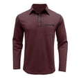 thumbnail image 2 of Camisa de manga larga a cuadros con botones para hombre: mezcla de algodón informal, bolsillo en el pecho, corte clásico para el trabajo diario y el ocio, 2 of 7