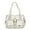Light Gray, variant on Women Large Purses and Handbags Shoulder Bag PU Leather Multi-Pocket Tote Bag