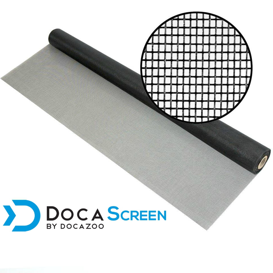 DocaScreen 84" x 100' Fiberglass Window Screen Mesh Roll Door Patio Insect Porch