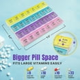 thumbnail image 6 of MEDca Weekly Pill Organizer, 4-Times-a-Day, BPA-Free Plastic Container, 6 of 9