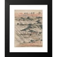 thumbnail image 2 of Katsushika Hokusai 15x18 Black Modern Framed Museum Art Print Titled - Karasaki No Yau (1804-1818), 2 of 5