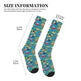 thumbnail image 2 of Lsque Cars Transportation Pattern Sport Compression Socks for Men & Women 15-20 mmHg Knee High Nurse Pregnant Running Medical and Travel Athletic, 2 of 6