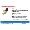 thumbnail image 2 of Turbocharger Boost Sensor - Compatible with 2000 - 2002 International 9100i SBA N14 Cumins 2001, 2 of 3